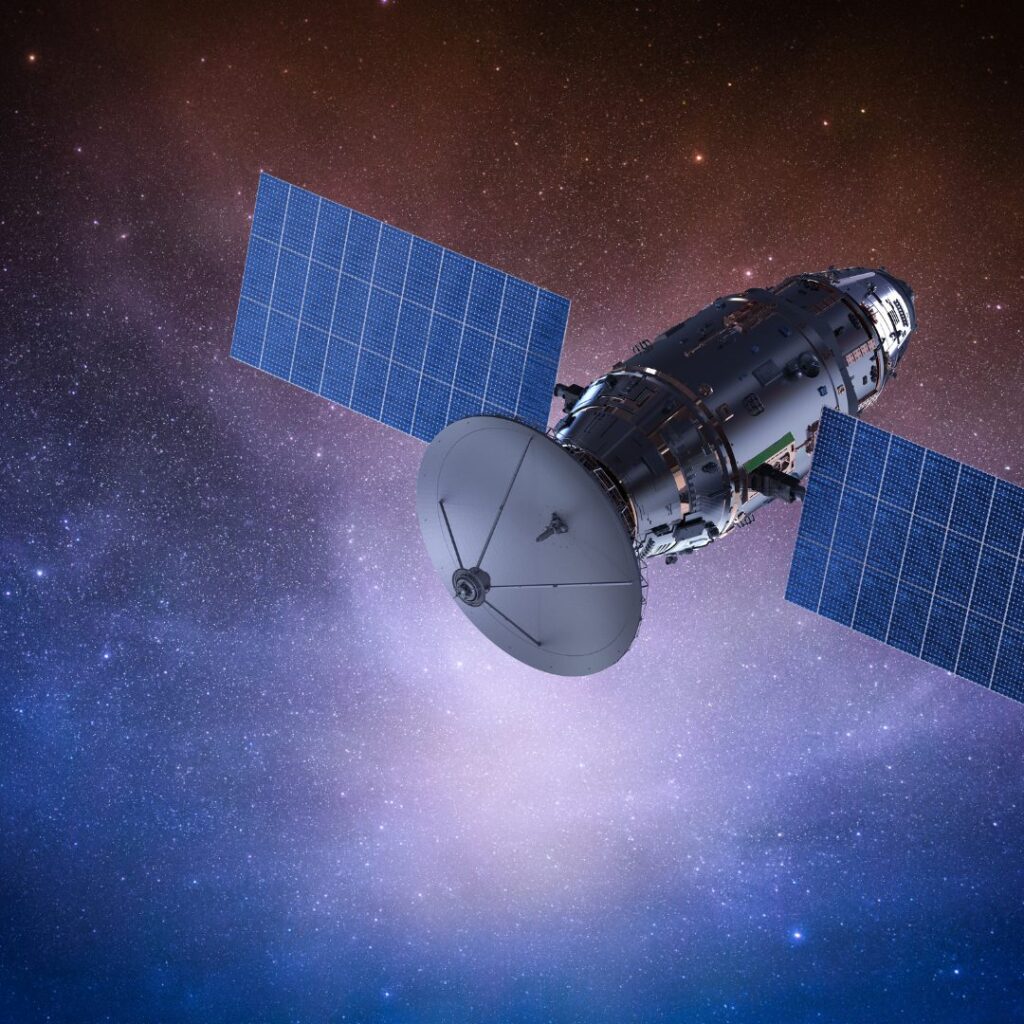 Satellite in space